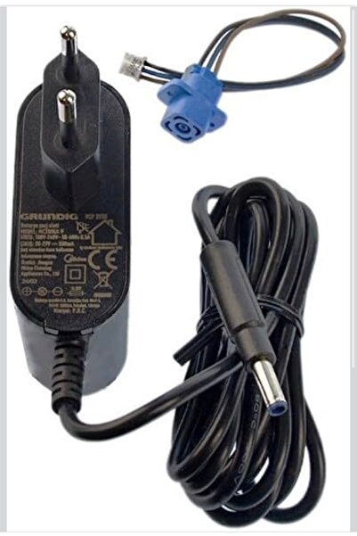 Auren Grundig VCP 5030 ve VCP 3930 Elektrikli Süpürge için Şarj Adaptörü, Siyah