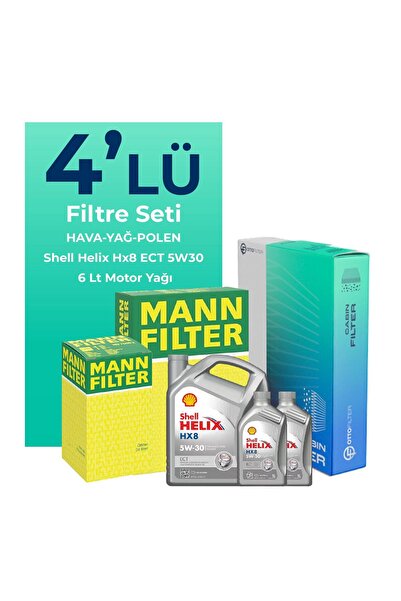 Mann-Filter Nissan Qashqai 1.5 Dizel Filtre Bakım Seti Shell Motor Yağlı (201...