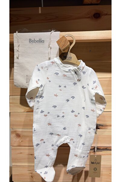 Bistyle 100% Organic Muslin Jumpsuit Ecru
