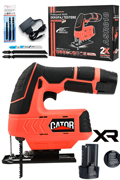 CATOR 12V Çift Akülü Şarjlı Dekupaj Makinesi