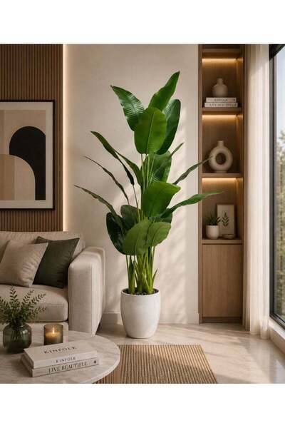 BYT ALRWASM FOR TRADE Artificial Strelitzia (Bird of Paradise) Tree for Indoo...
