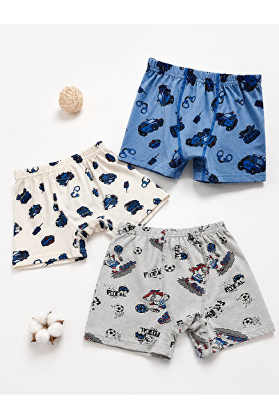 DİAMOND OUTLET Set de boxeri din bumbac pentru băieți, 3 piese, lenjerie de c...