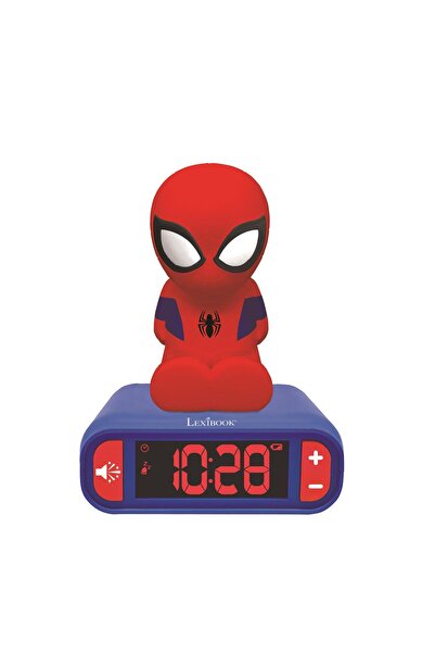 LEXIBOOK Spider-Man Superhero Alarm Clock with Light and Wake-Up Sounds