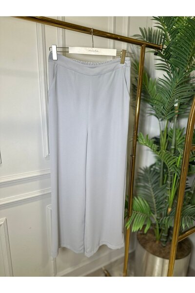 2K 26086 Wide Leg Trousers Gray