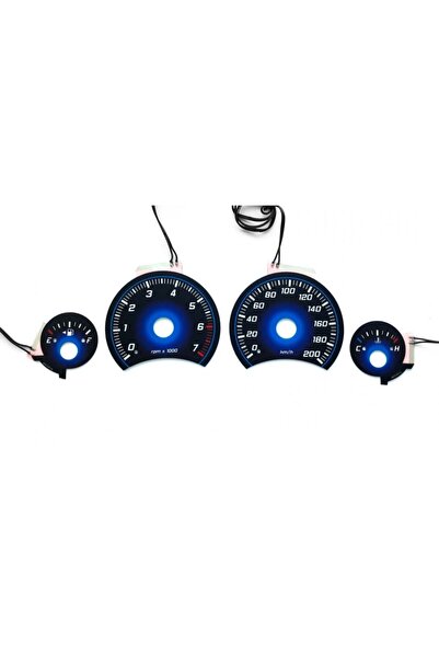 OEM Φωτιζόμενοι μετρητές ταμπλό για Nissan Primera P11 (1999-2002) - μπλε