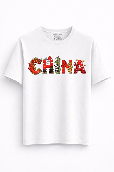 Rabona Fashion China Dragon & Panda T-Shirt