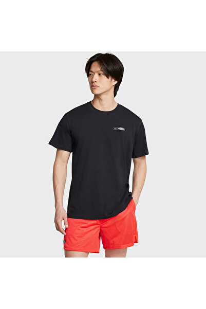 Under Armour Ανδρικό μπλουζάκι με λαιμόκοψη πόλο, μαύρο, από ύφασμα βαρέως τύπου