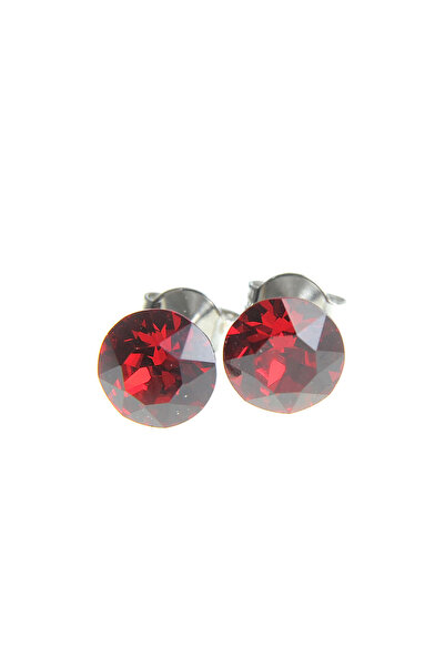 meli melo Cercei rosii cu elemente Swarovski