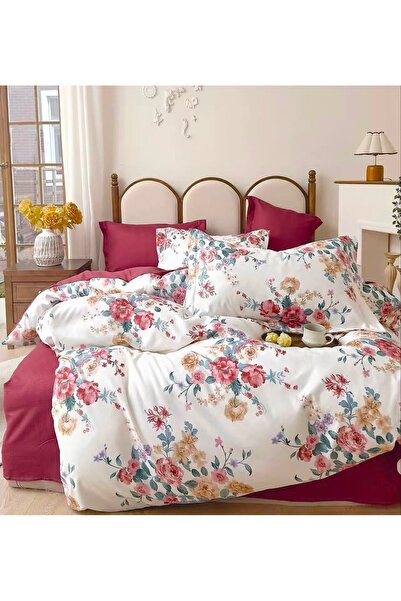 CHIRASO Set Lenjerie Pat CHIRASO, 6 Piese, Pat Dublu, Cearceaf 230x240, Husă ...