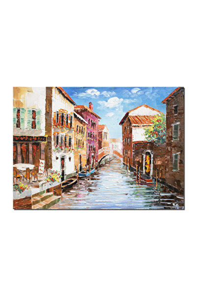 artnova Ръчно рисувана картина, Във Венеция, 70x50см, маслени бои върху платн...