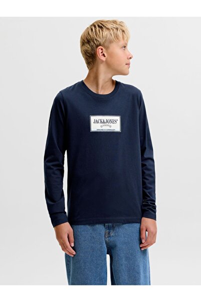 Jack & Jones Junior Langarm-T-Shirt Logo Langarm-T-Shirt Boys