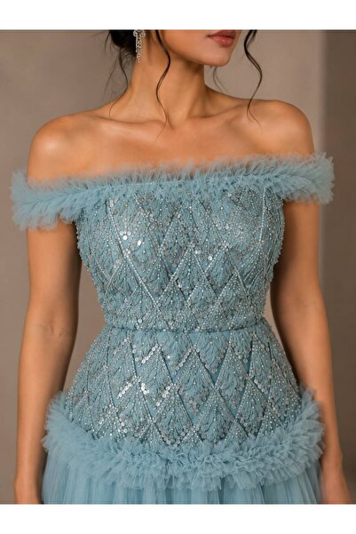 Mesk dresses فستان حكاية زرقاء