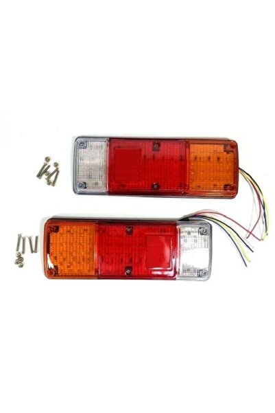 Flexzon Σετ Πίσω Φώτων LED Φορτηγού 12V / 24V - Φρένα - Φλας - Όπισθεν - Φώτα...