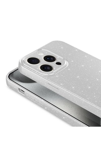 lucek cases iPhone 15 Pro Max Case Camera Protected Glittery Silicone Ultimate Protection Lckc