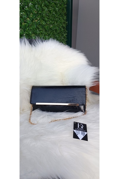 Genel Markalar KADIN PARLAK RUGAN ZİNCİR ASKILI CLUTCH ÇANTA
