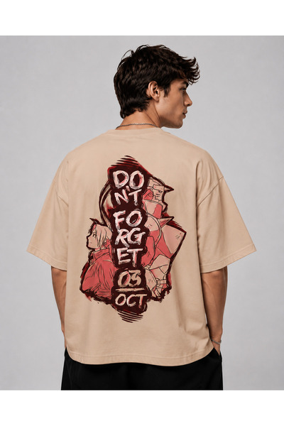 Nulivez Don'T Forget 03 October Anime Printed Oversize Unisex T-Shirt – Manga...