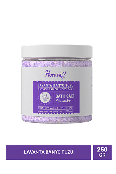 homm Lavanta Aromalı Doğal Kaya Tuzlu Banyo ve Ayak Bakım Tuzu 250 g