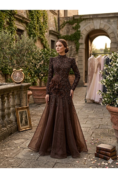 Halezademoda ÇİCEKLİ BALIK ABİYE