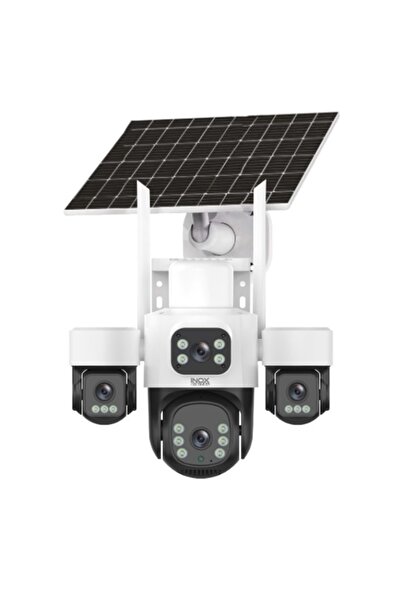 Universal كاميرا INOX X14 بدقة 2 ميجابكسل وعدسة 3.6 ملم تعمل بالطاقة الشمسية ...