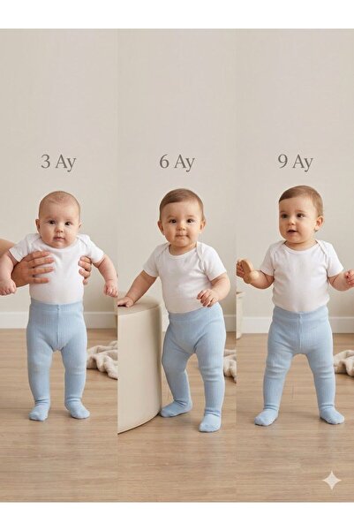 yumiyum Ayd Striped Reported 3-in-1 Booties with 3-6-9 Months Sizes, Single B...