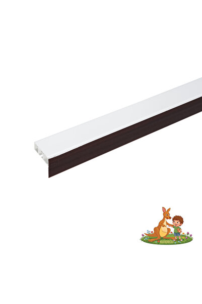 KLEIDECO Sina perdea PVC Berlin, 1 canal, cu masca decorativa, 340 cm, WENGE,...