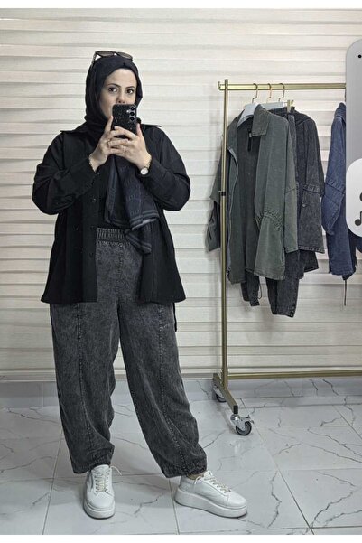 fashioncity.tr TEK ALT TENSEL KUMAŞ ŞALVAR PANTOLON