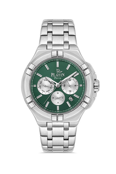 Platin Pierre Hds-1083Ga-A10 Steel Cord Functions Active Men's Wristwatch