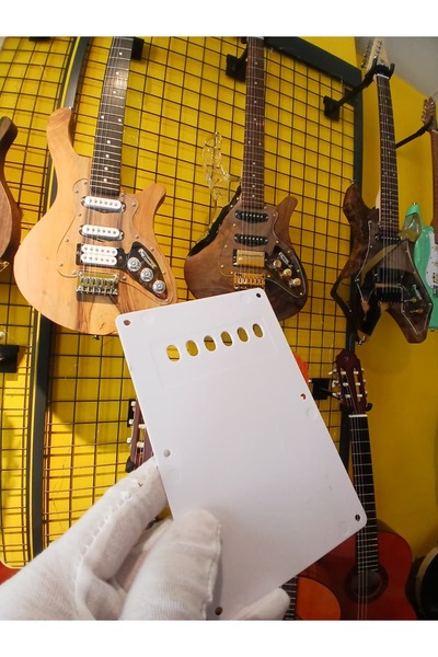 PUANDORG Elektro Gitar stratocaster Tremolo Arka Yay Kapağı BEYAZ