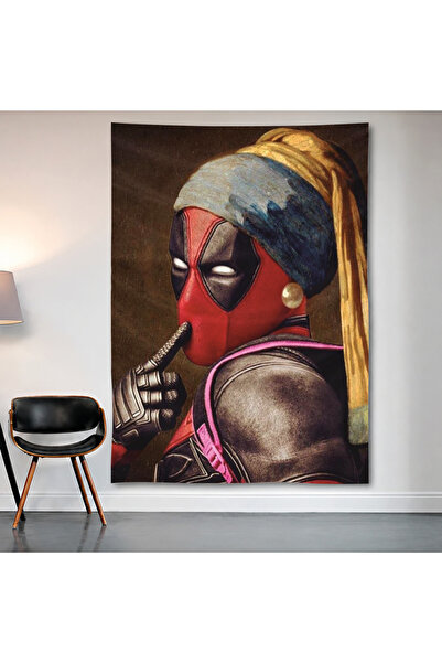 Geek Cultcha Deadpool – Girl with a Pearl Earring Wall Covering Wall Tapestry...