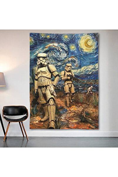 Geek Cultcha Star Wars Stormtrooper Starry Night Wall Cloth Wall Tapestry Fir...