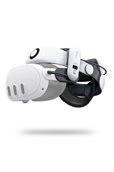 BOBOVR Curea de reducere a presiunii cu baterie pentru Meta Quest 3 Quest 3S,...