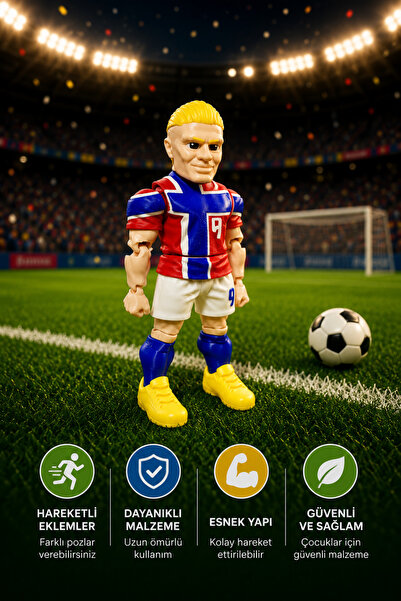 Suelo Butik Erling Braut Haaland Norveç Formalı Eklemleri Hareketli Futbolcu ...
