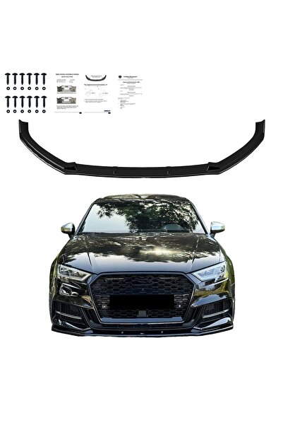 ROAL TUNİNG Audi S3 Sedan 8V Facelift (2016-2020) Uyumlu Ön Lip ABE TÜV Onayl...