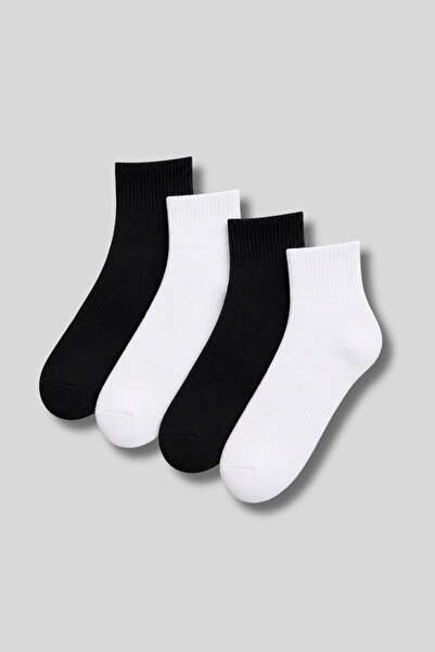 Ada Çorap & İç Giyim Men's 4-Pack Cotton Sole Towel Mid-Length Sports-Tennis ...