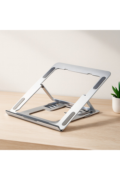 magicool Foldable Aluminum Laptop Stand 6 Angles Silver