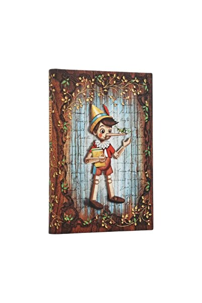 Paperblanks Caiet de notite Pinocchio Ultra coperta tare, cu linii, multicolo...