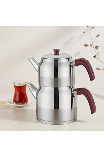 magicool Steel Tea Pot Set Family Size 1.5L + 3L Self-Draining