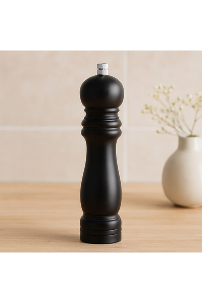 magicool Black Wooden Salt and Spice Grinder - Large (Ø4.5 cm X 19.5 cm) Pack...