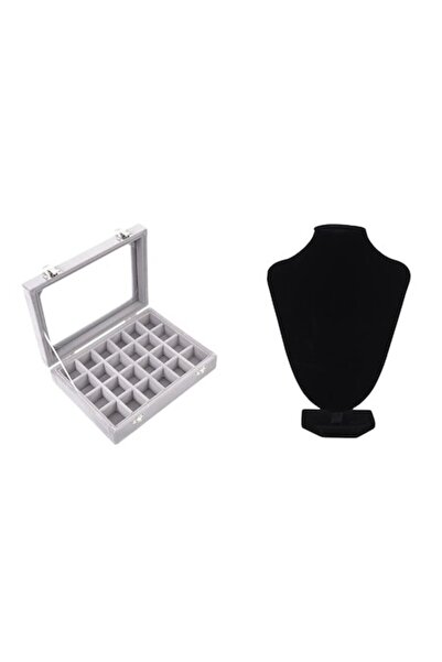 Next Set suport/organizator de bijuterii din catifea, universal și elegant, n...