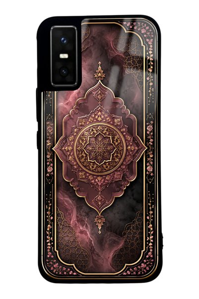 Spoyi Infinix Gt 30 Pro Glossy Phone Case with Rosewood Ottoman Medallion Design