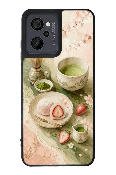 Spoyi Casper M45 Sakura Matcha Mochi Design Glossy Phone Case