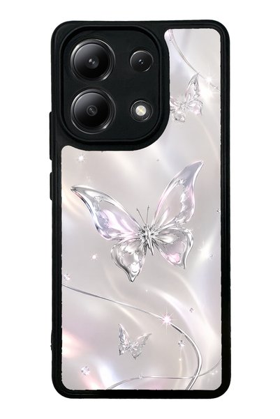 Spoyi حافظة هاتف Xiaomi Redmi Note 13 4G بتصميم فراشة كريستالية لامعة