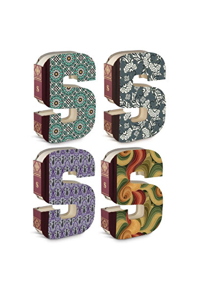 İF Alphabooks Caiet elegant cu copertă literată S, 120 g/m²