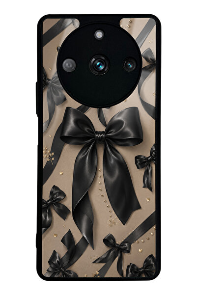 Spoyi Realme 11 Pro Midnight Bow Tasarımlı Glossy Telefon Kılıfı