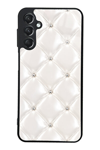 Spoyi Samsung A24 Ivory Diamond Cushion Tasarımlı Glossy Telefon Kılıfı