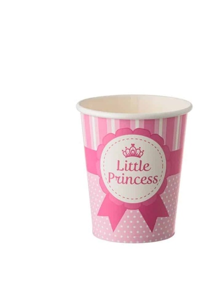 Baloane Vesele Set 6 Pahare Roz Little Princess PHR10