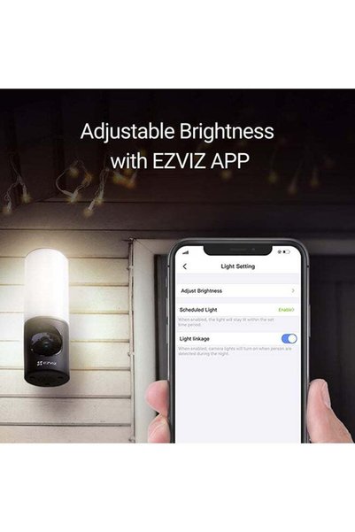 EZVIZ LC3 2K+ Smart Outdoor Security Camera With Floodlight, Built-in 32G Storage