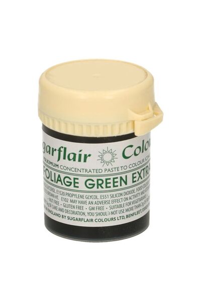 Sugarflair Colorant alimentar Pastă verde, Concentrat maxim Sugarflair, 42g