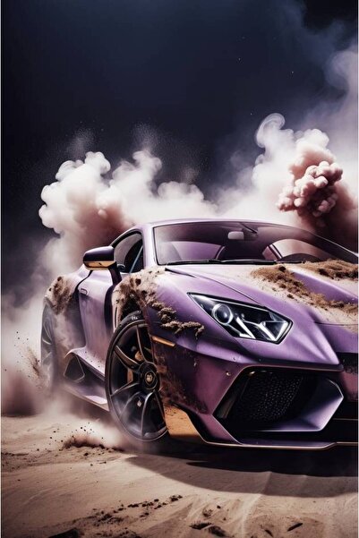mural home لوحة جدارية TH CAR - 100cm * 66cm