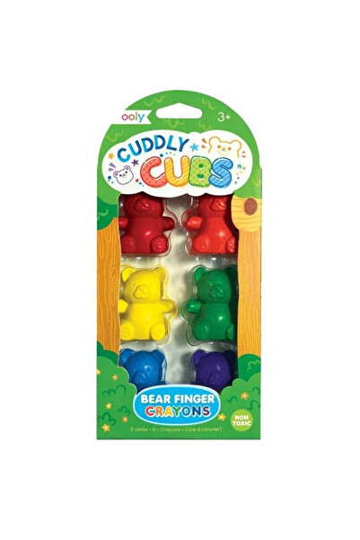 Ooly Creioane pe deget Cuddly Cubs set 6 multicolor